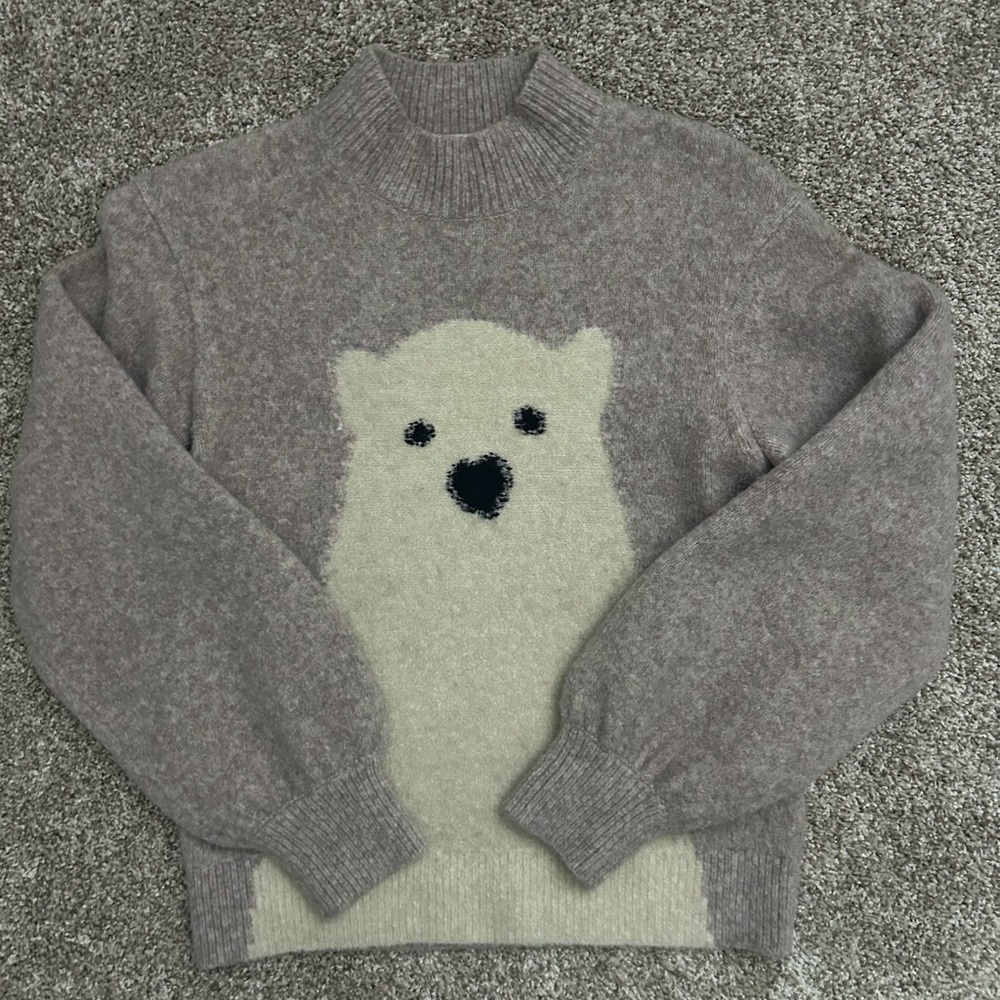 Kate Spade Polar Bear Long Sleeve Sweater